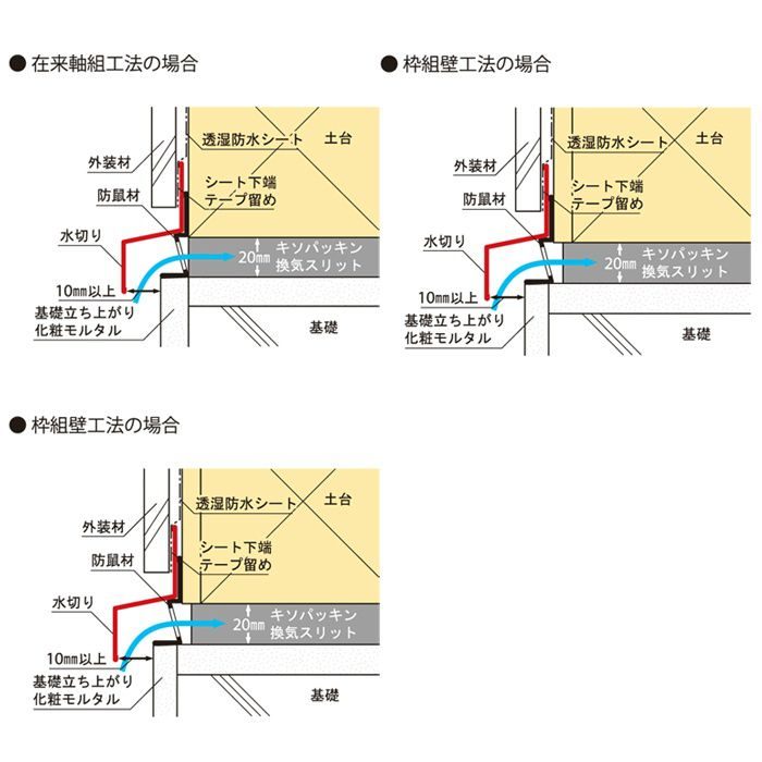 WSF-55-SV 水切り（鋼板製） シルバー 出幅55mm