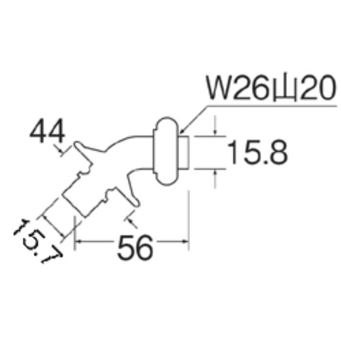PY12J-85X-16 洗濯機用L型ニップル