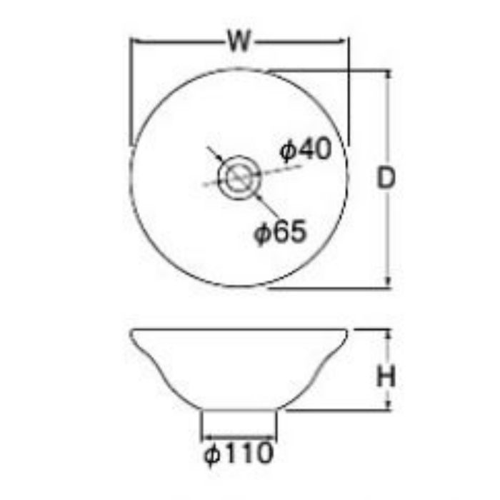 HW1023-L-009 「利楽」 手洗器 渦