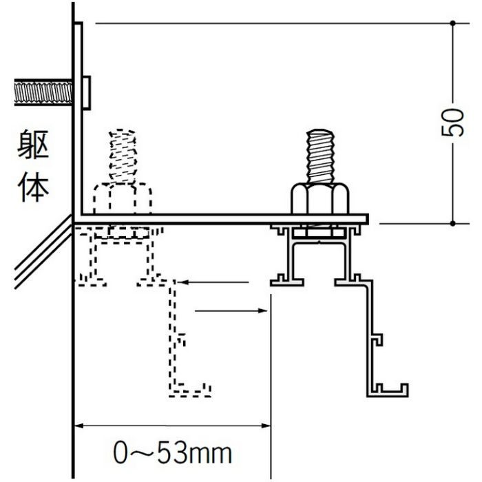 ピクチャーレール ブラケットタイプ アルミ PR-40F フック投入口あき(右側) 電解ブラック 3m 57115-3【セール開催中】