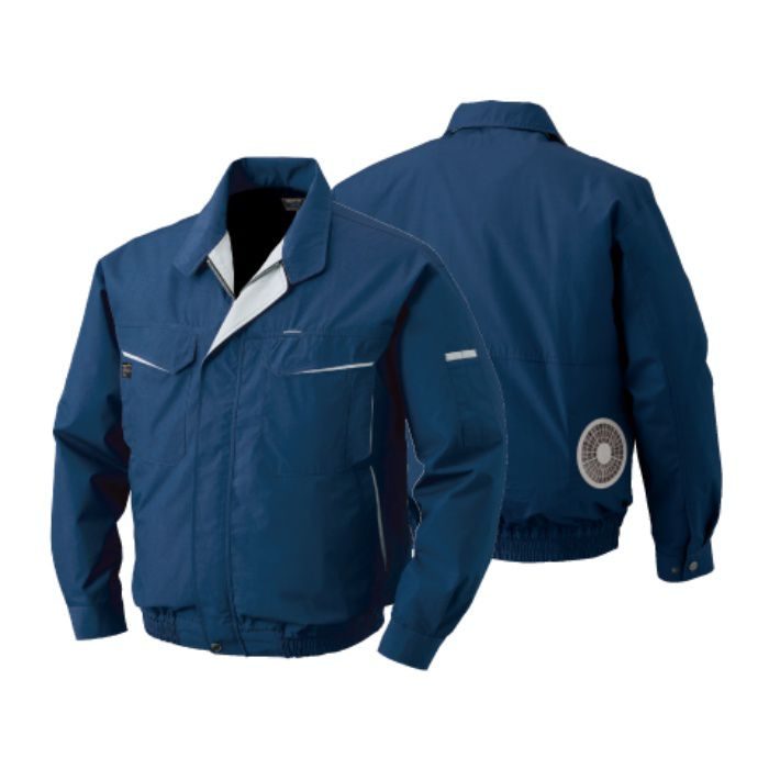 KU90470 綿・ポリ混紡ワーク空調服®（ウェアのみ） ネイビー M 空調服