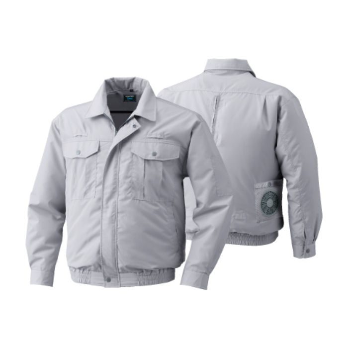 KU9054F ポリエステル製フルハーネス仕様空調服®（ウェア、休止フックホルダー2個） シルバー 3L