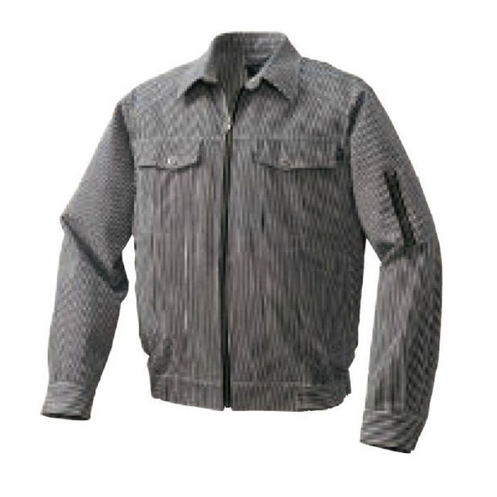 KU91960 綿･ポリ混紡デニム調空調服®（ウェアのみ） ブラック×ホワイト 3L