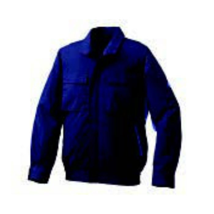 【入荷待ち】KU91910 綿・ポリ混紡脇下マチ付きⅡ空調服®（ウェアのみ） ネイビー×ブルー L