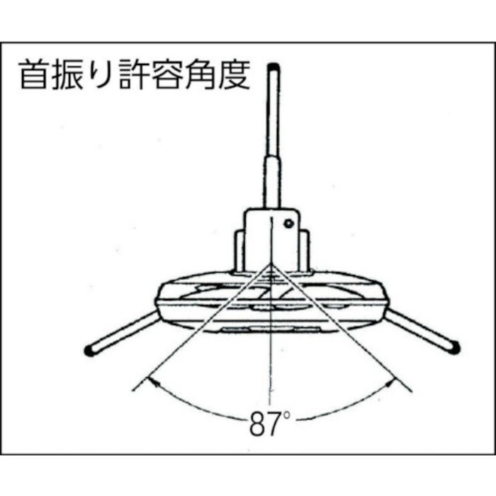 スタンド扇(プラスチックハネ)45CM 単相200V SF45MS2VP 4489331