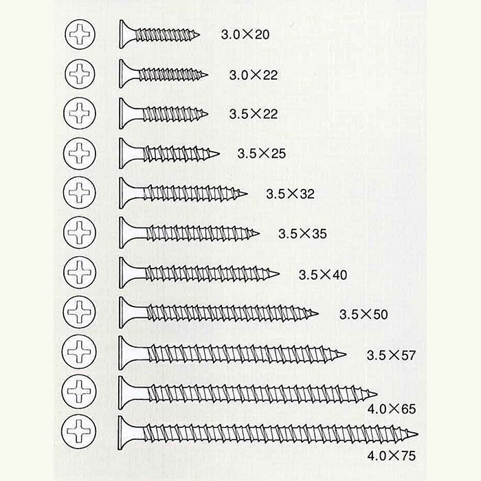 ワンタッチ （小箱） マーブルトーン ラッパ 3.0mm×20mm 石膏ボード 軽量鉄骨用