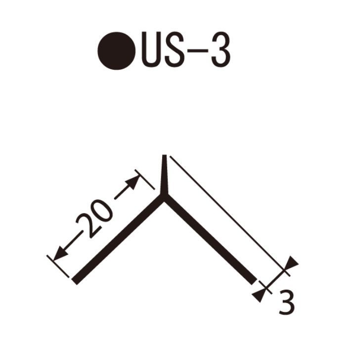 US-3 左官資材 埋込み定木 3角