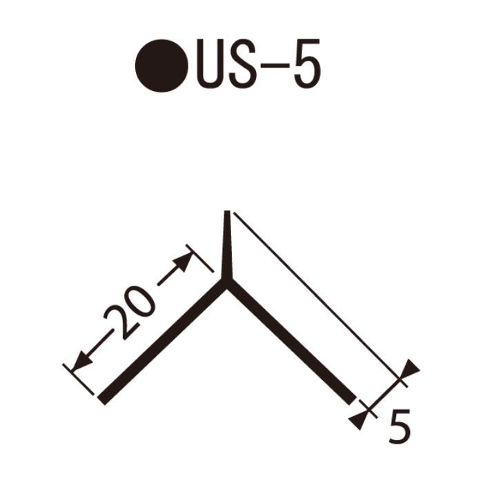 US-5 左官資材 埋込み定木 7角