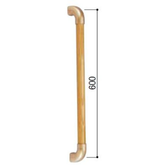BG-102CG BAUHAUS 35セレクトシリーズI型ハンド クリア+ゴールド φ35×600mm