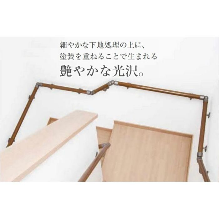 BC-GD12 BAUHAUS手すり棒 32グロス丸棒 ディンプル付 Dオーク 2m