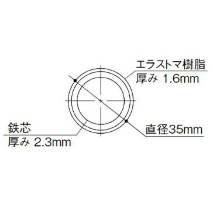 BF-10C BAUHAUS 35襖用脱着手すり棒 クリア