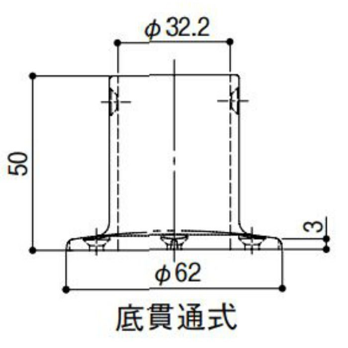 32ステンロストワックス手すり LW-09オフセットブラケット上下セット