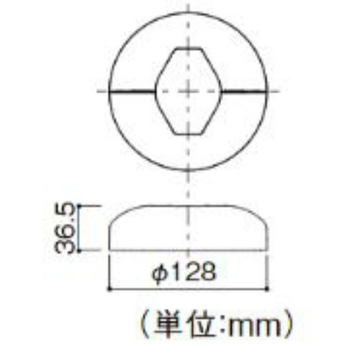 BJ-143ST BAUHAUS フリーRレール ベースプレート式支柱用化粧カバー 後付け 屋外用 ステンカラー色