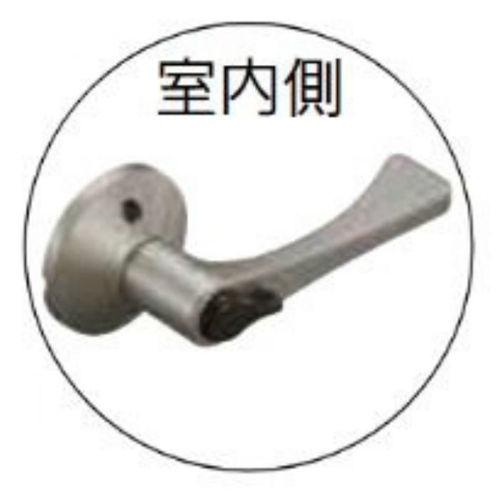 EL5060-4M-U ECLE 兼用取替バリアフリーレバー錠 トイレ錠 アンバー