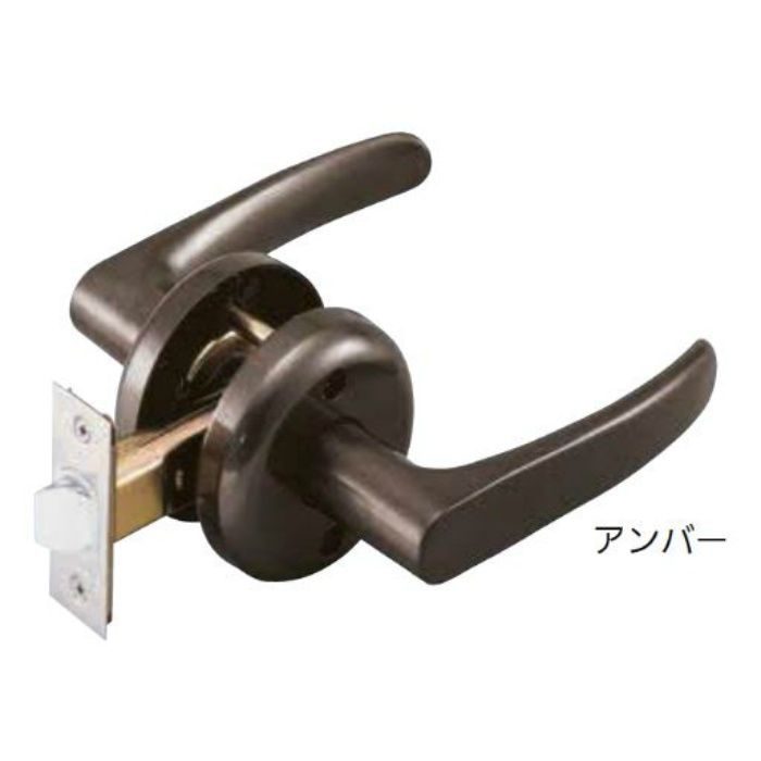 EL100-1M-TU-60 ECLE 兼用取替レバー錠 空錠　 アンバー