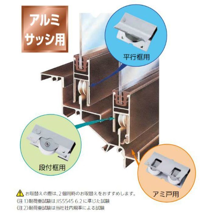 5-D-丸 はめ込み戸車 5型