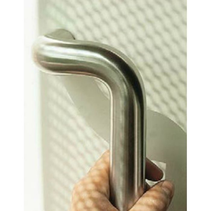 ステンレス鋼製 ドアハンドル 14-463型 ガラス用 両面取付 座なし L 14-463L-GW 室内・室外セット