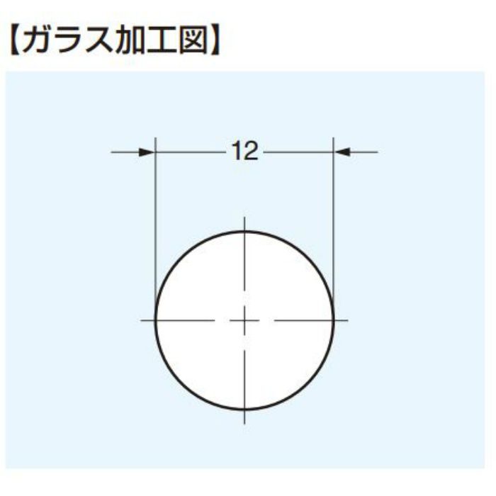 ランプ印 ガラス用ステンレス鋼製フック HK-DF-G型 HK-DF-20G