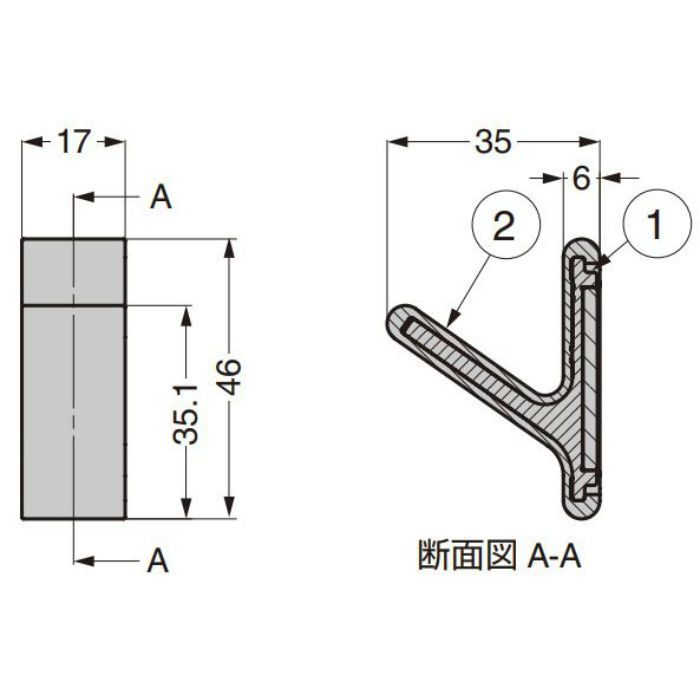 ランプ印 フック PXB-GN05M-101型 マグネットタイプ ノルディックラバーシリーズ カバーのみ ネービーブルー PXB-GN05M-101Ｇ-NB