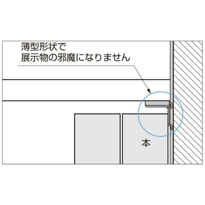 ランプ印 ステンレス鋼製棚受 SPE-FB20S型 ステンレス鋼製棚柱 SPE型用 SPE-FB20SBL