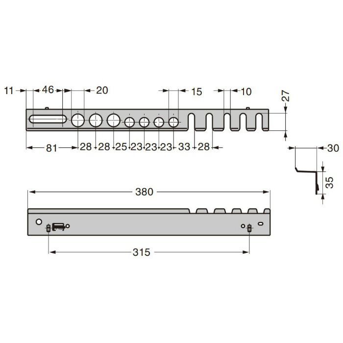 マルチツールホルダーシングル 11411-00002 エレメントシステム 11411-00002