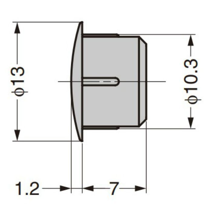 ランプ印 多目的穴埋めキャップ KD-772-65型 アイボリー KD-772-65I