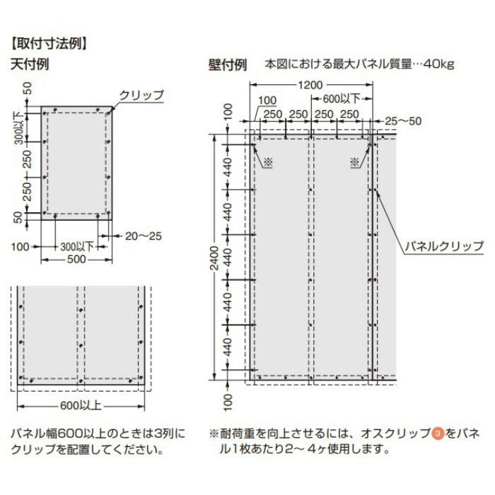 FASTMOUNT パネルマウンティングシステム PCシリーズ オスクリップ 接着面付 PC-SM2