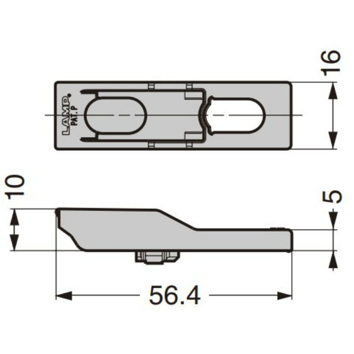 ランプ印 9mmかぶせ用ダンパースペーサー 230-SCA9S 230シリーズ用 グレー 230-SCA9S