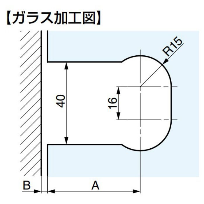 PS ガラスドア用自由丁番 8180ZN5 壁取付タイプ 8180ZN5【翌日出荷