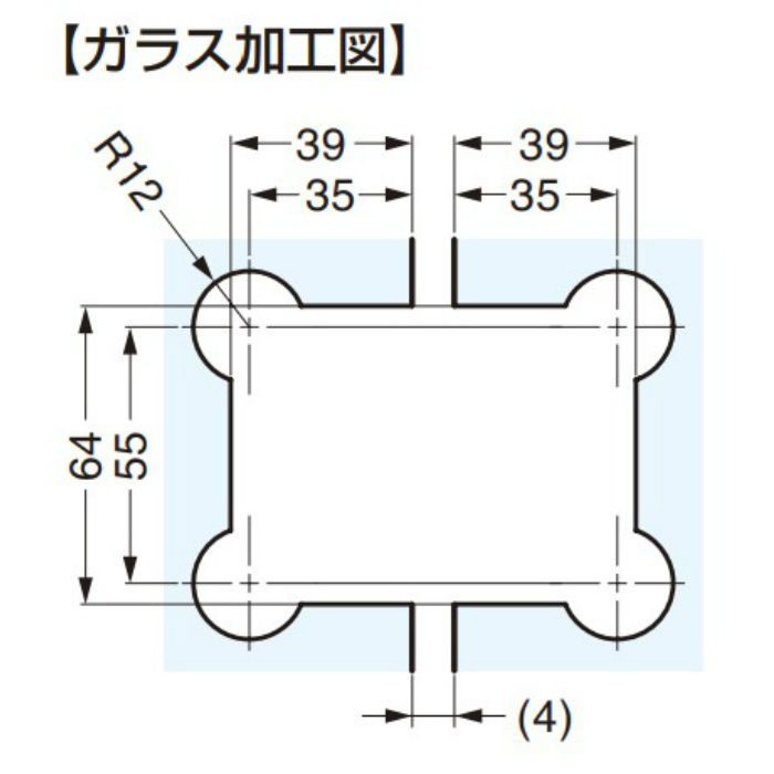 BESTKO ステンレス鋼製ガラスドア用自由丁番 BK021-180型 ガラス取付タイプ BK021-180SM