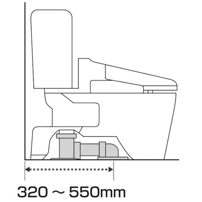 RCA001LI トイレセット エディ566 防露便器 普通便座 手洗付 ラブリーアイボリー