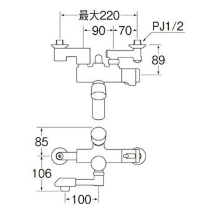 SK18070-13 サーモシャワー混合栓（自閉式）