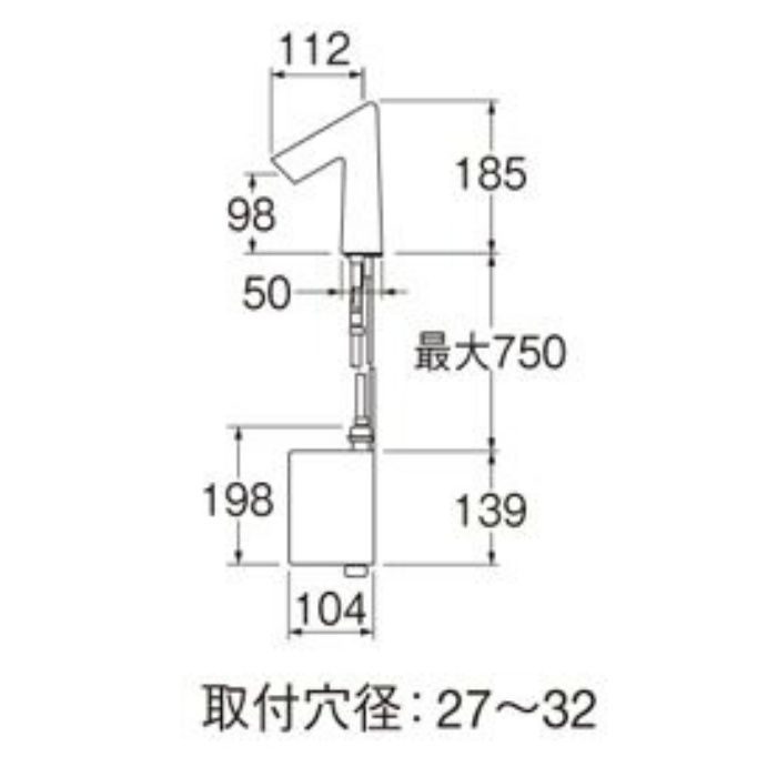 EY506HE-13 自動水栓（発電仕様） SANEI【アウンワークス通販】