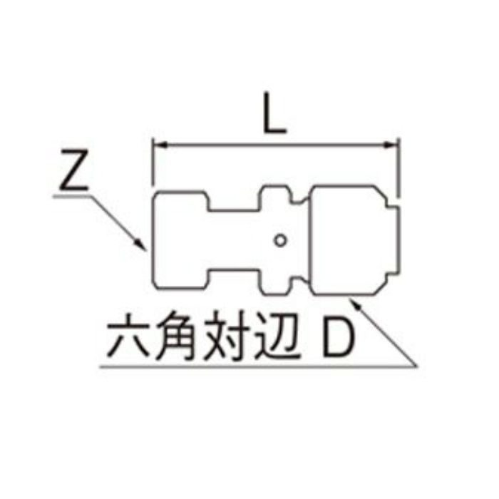 T615N-3-25X13A-S ナット付アダプター