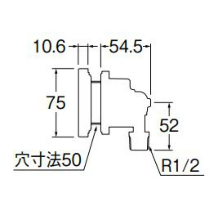 T412-5-15A 一口循環接続金具 SANEI【アウンワークス通販】