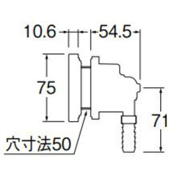 T412-9-15A 一口循環接続金具 SANEI【アウンワークス通販】