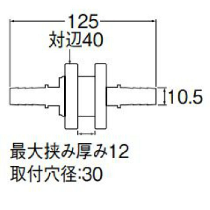 T431-22S-10A ユニット貫通金具