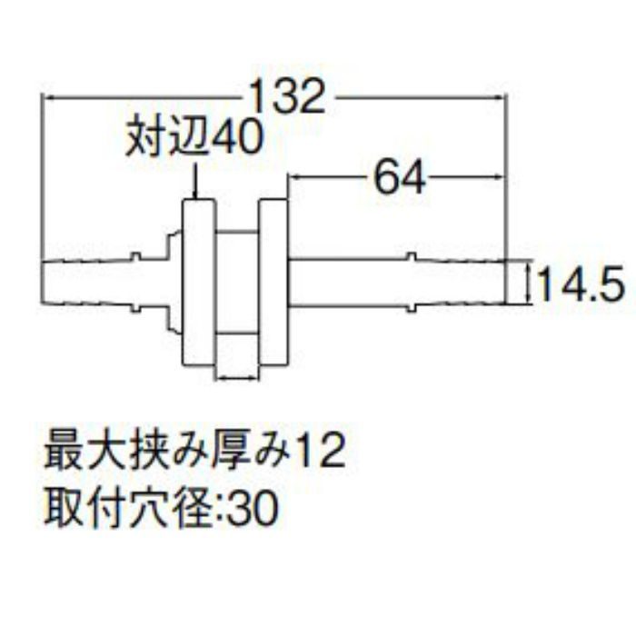 T431-22S-15A ユニット貫通金具