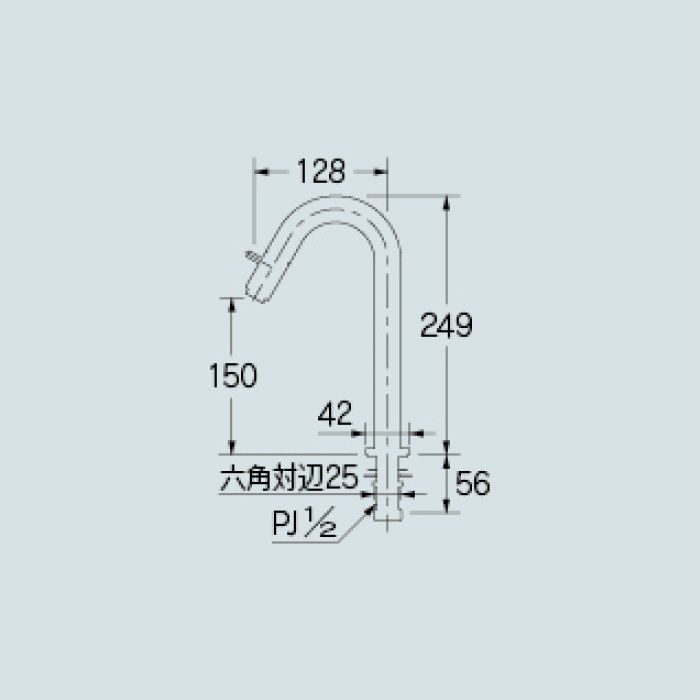 水栓金具 カクダイ 721-210 立水栓 ミドル 90°ハンドル開閉（カクダイ 