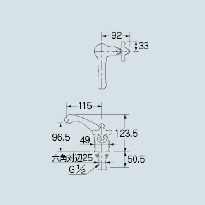 721-229-13 洗面水栓 立水栓 カクダイ【アウンワークス通販】