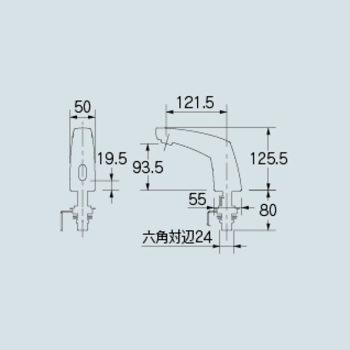 713-344 洗面水栓 センサー水栓