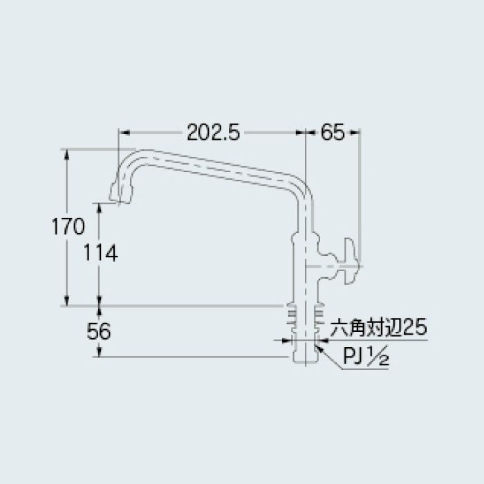 700-765-13 一般水栓 泡沫立形自在水栓 カクダイ【アウンワークス通販】