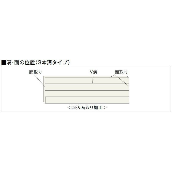 NK15-B Nクラレス15 3本溝タイプ なら 根太・上履用 15mm厚 なら ブラウン色