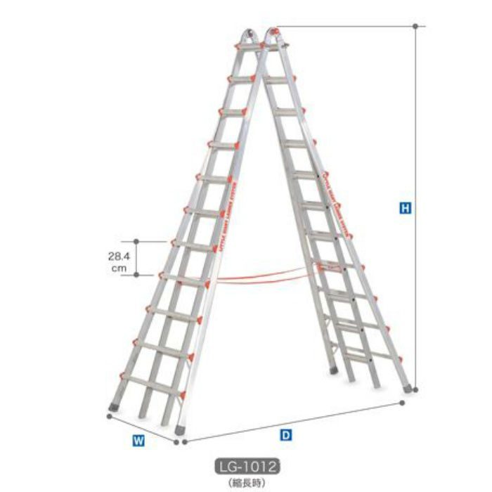 LG-10109 長尺専用脚立 伸縮式 スカイスクレーバー