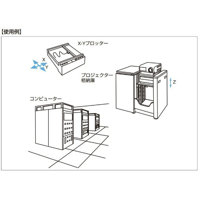 Accuride リニア型多目的スライドレール RS115 縦使い・横使い兼用タイプ RS115-14
