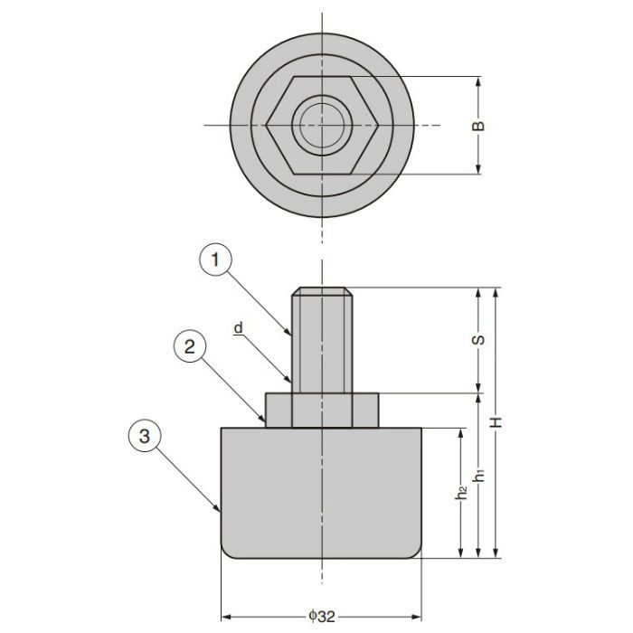 自動調節機能付 アジャスター SAJ型 PAT.P SAJ30-10M6