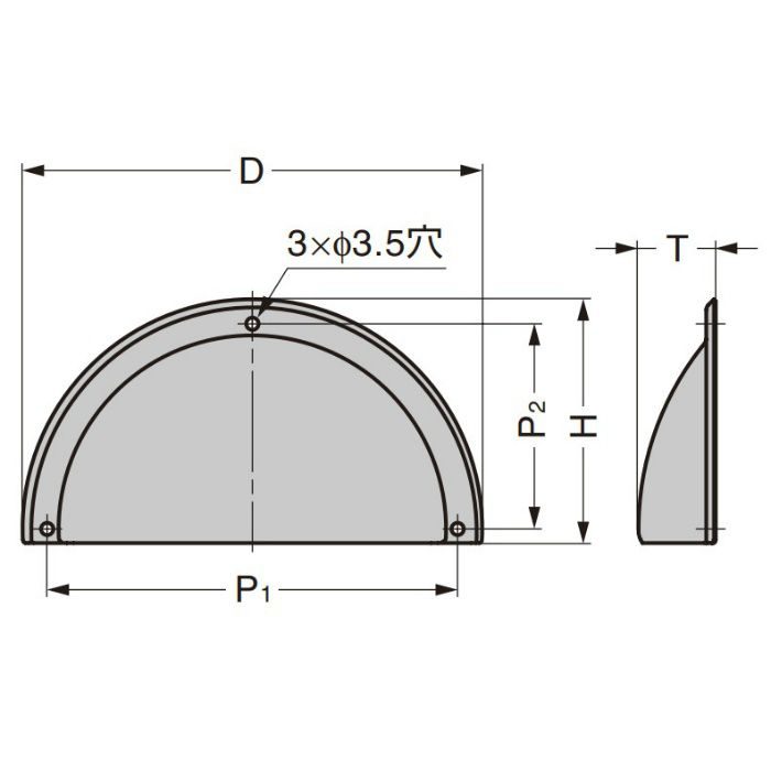 ステンレス鋼製 空気孔カバー 4818型 ステンレス鋼製 空気孔 4814型用 481850