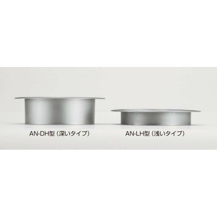 AN-LH011-GP ランプ印 ステンレス鋼製 屑入投入口 AN-LH型 蓋無（浅いタイプ） 外径136mm 本金めっき＋クリアー