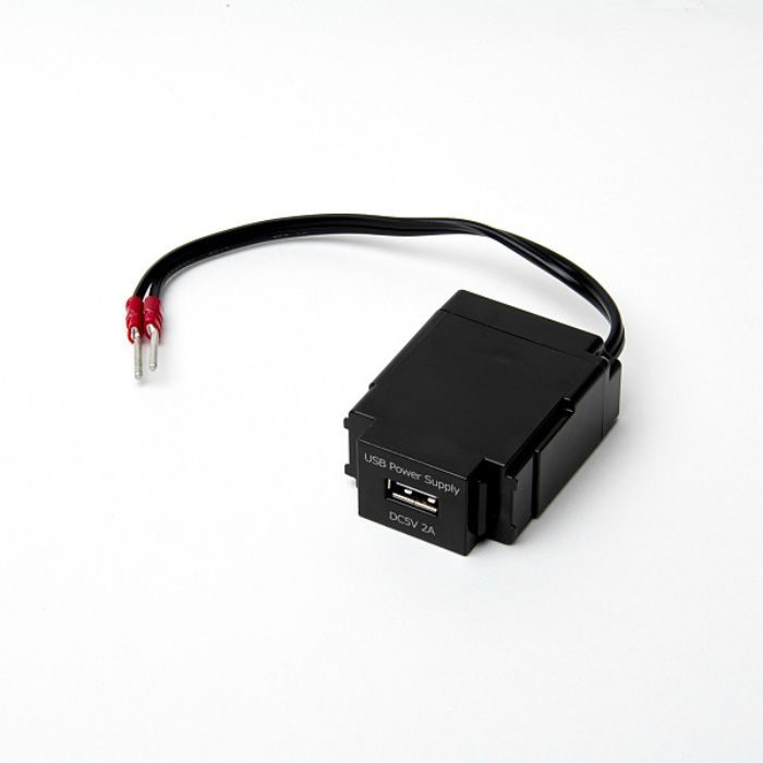 ランプ印 埋込充電用USBコンセント DM1-U1P2型 ブラック DM1-U1P2T-BL