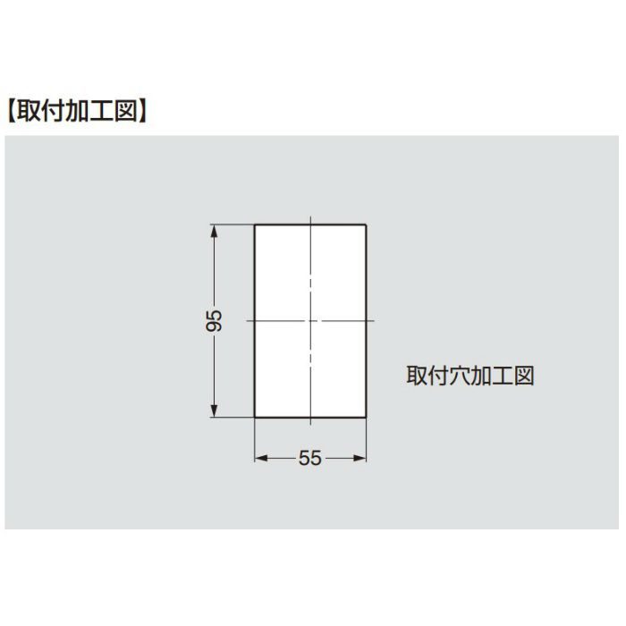 スイッチ・コンセントプレート PXP型用 取付枠 BS型 BS-K